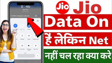 Jio sim data on but internet not working | Jio sim internet nahi chal raha | Jio sim net not work