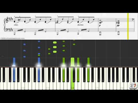 Learn Moonlight Sonata Sheet Music by Beethoven, 3rd movement - Keyboard Practice Video