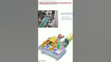 Gear rack rotation mechanism #design #solidwork #machine #cad #mechanical #mechanism