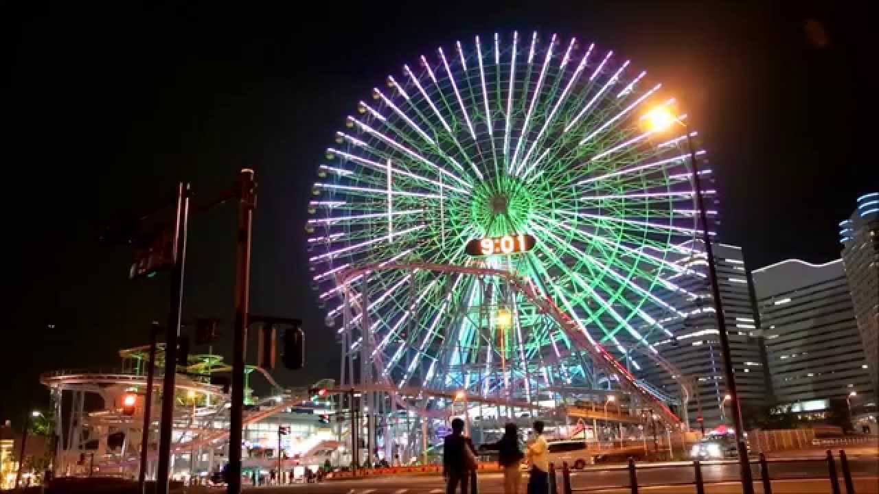 Yokohama Cosmo World Cosmo Clock 21 Giant Ferris Wheel Eos Movie Youtube
