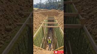 Building an Underground Mansion in 60 Seconds! 🏠⛏️ #backyardproject #diy #bunkerbuild #farmhouse