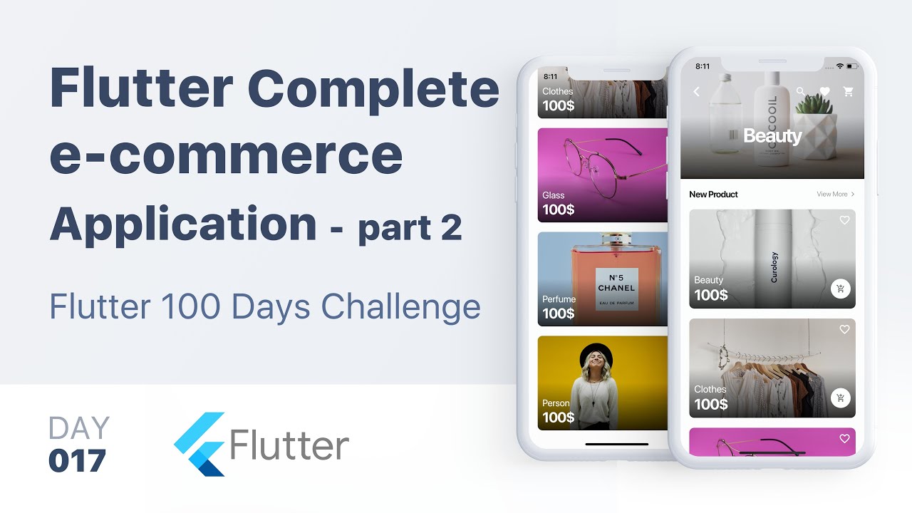 Flutter UI Tutorial | e-commerce Application UI Design | part 2 - day