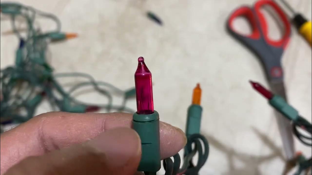Christmas light string not working remove bad bulbs YouTube