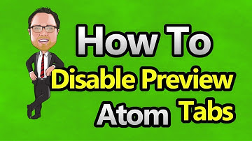 Atom - Disable Preview Tabs
