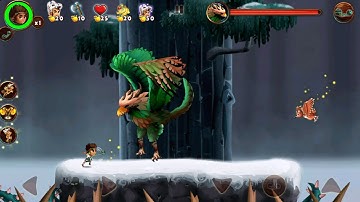 Jungle Adventures 3 -World 4 - Level 4-3 Eagle Boss  || Hashimi Gaming ||