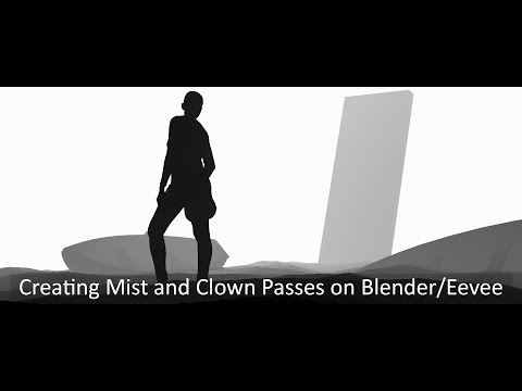 Creating Mist and Clown Passes on Blender/Eevee (and how to use them in Photoshop)
