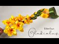 Diy how to make ribbon flower easy  ribbon flower gladiolus