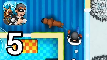 Robbery Bob | Gameplay Walkthrough Part 5 - Winter: All Levels [1-15]