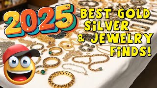 Best Real GOLD, Sterling SILVER and JEWELLERY garage sale finds of 2025!!  💎💍📿
