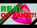 How to tell if ruby is real or fake