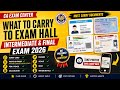 ICAI Important Changes CA Exam Centre | What to Carry to CA Exam Hall inter &amp; Final May 2026 Exams 