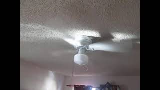 Westinghouse Casanova Supreme fan in family room with sunbeam shining to it (20 sec vid)