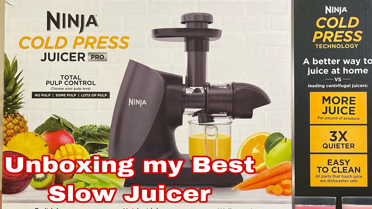 Ninja Cold Press Juicer Pro Unboxing & First Test 