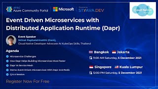 Event Driven Microservices with Distribution Application Runtime (DAPR)|Sirinat Paphatsirinathi(Oam)