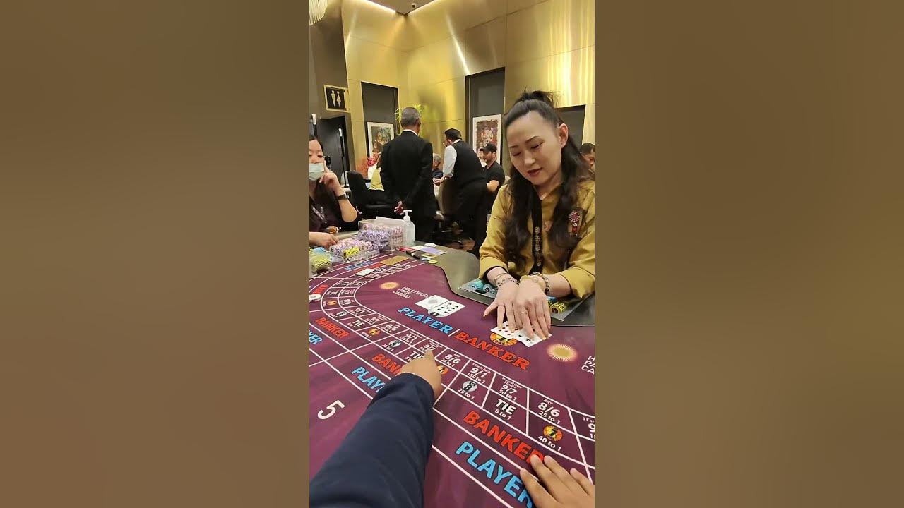 $1000 INTENSE  MAX BET ON THE BACCARAT TABLE #baccarat #gambling #comedy #casino