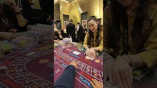 1000 Intense Max Bet On The Baccarat Table