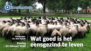 Zondag 22 februari 2026 | Wat goed is het eensgezind te leven