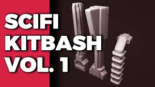 Scifi Kitbash Vol. 1 [021] | How to Model Piping Components Part A