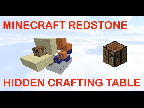 Minecraft Redstone Tutorials | Hidden Crafting Table [EASY]