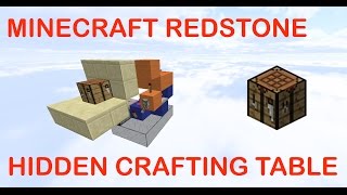 Minecraft Redstone Tutorials | Hidden Crafting Table [EASY]