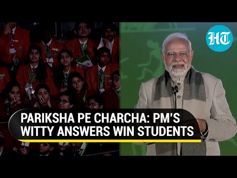 PM Modi’s ‘Out Of Syllabus’ answer sparks laughter riot | Watch glimpses of Pariksha Pe Charcha