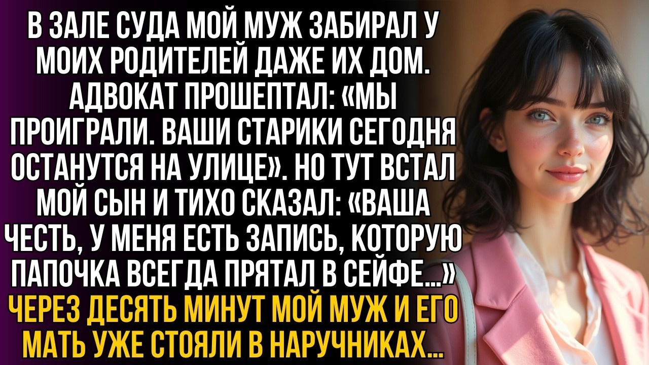Муж выгнал моих родителей из дома — но в суде сын открыл сейф и правда вышла наружу!