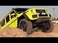 Mercedes G 500 4x4² real off-road trial