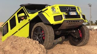 Mercedes G 500 4x4² real off-road trial