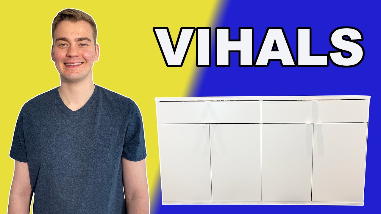 How to DISASSEMBLE VIHALS Sideboard IKEA Tutorial - YouTube