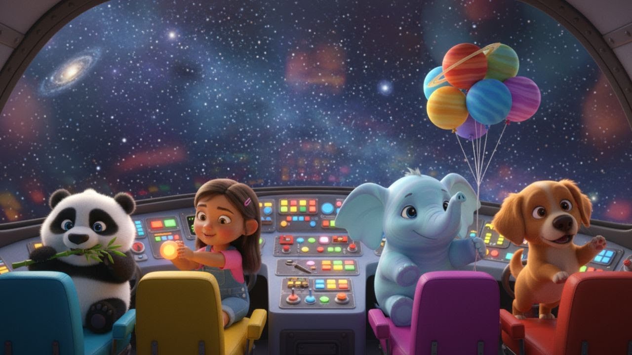 🚀✨ Space Adventure Song for Kids – Friends in a Rocket Journey!