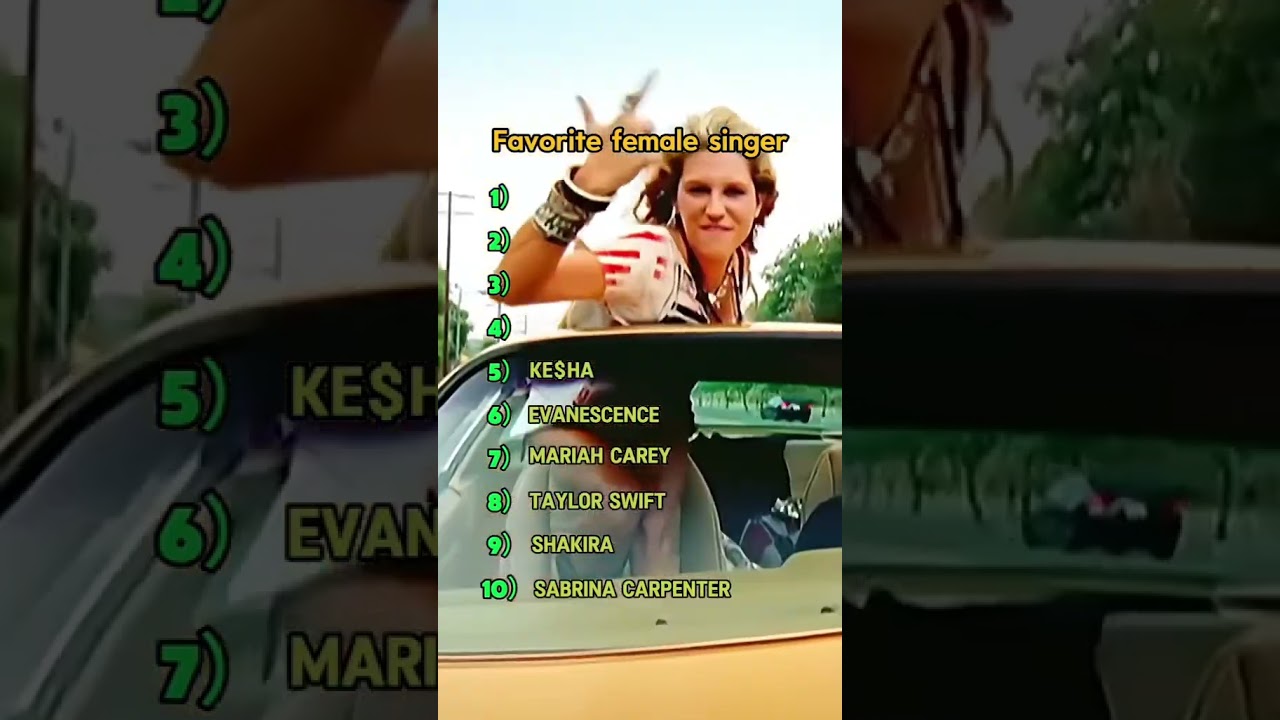 Favorite female singers