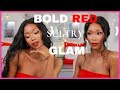 Bold Red Sultry 2019 HOLIDAY Makeup Look || Full Face Makeup Glam