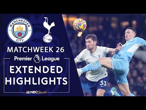 Manchester City v. Tottenham Hotspur | PREMIER LEAGUE HIGHLIGHTS | 2/19/2022 | NBC Sports