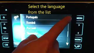 Toyota Touch 2 Go Multimedia System Language selection