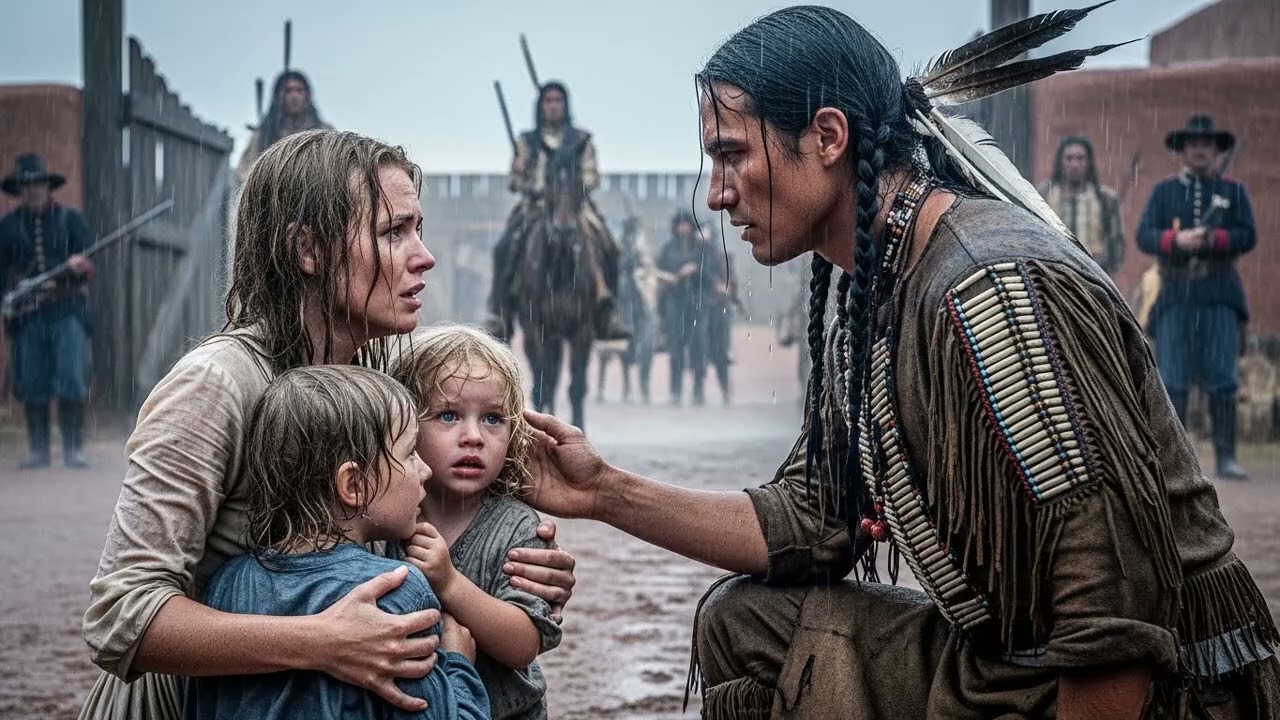 She Stood in the Rain with Her Babies, Begging the Apache to Punish Her Instead — But He Took Them…
