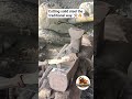 Cutting solid steel the traditional way. ⚒️🔥