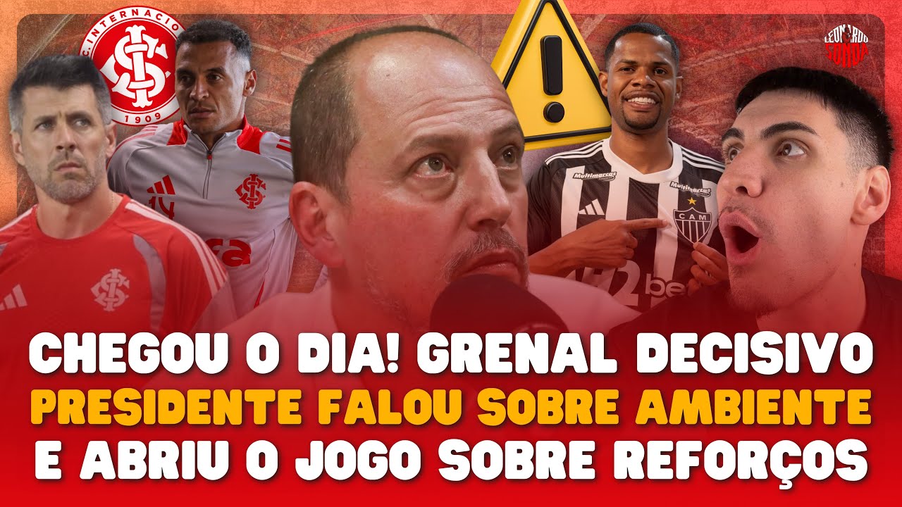 ⚠️🇲🇨 DECISÃO TENSA! AMBIENTE E O PRESIDENTE FALOU SOBRE TUDO! ABRIU O JOGO SOBRE REFORÇOS E GRE-NAL!