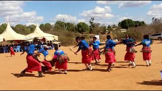 Katinga Asili dancers from Kitui perform a Kamba cultural song