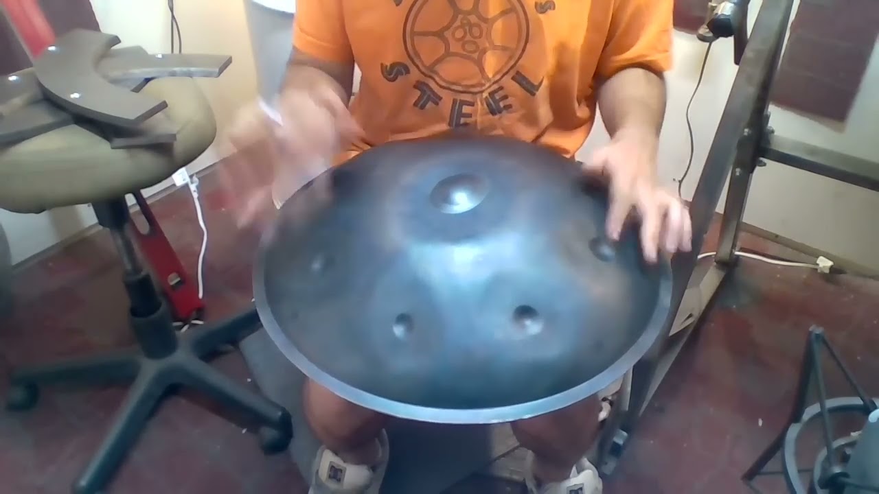 Hamsa Handpan 18" nitrided prototype - F# Dante's scale
