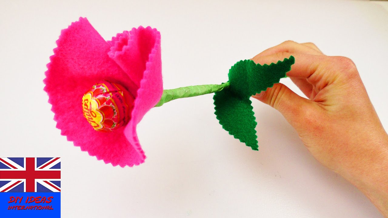 CHUPA CHUPS FLOWER! A flower gift with a Chupa Chup lollipop