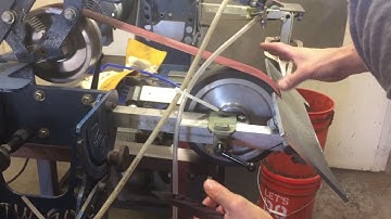 Using a "doubler plate" and "table saw analogy " to hollow grind a blade.  Part 1