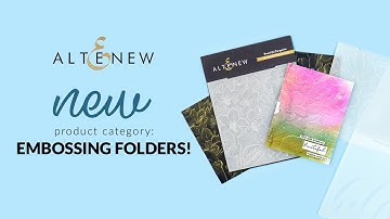 How to Add Amazing Texture to Your Handmade Cards using Altenew Embossing Folders!
