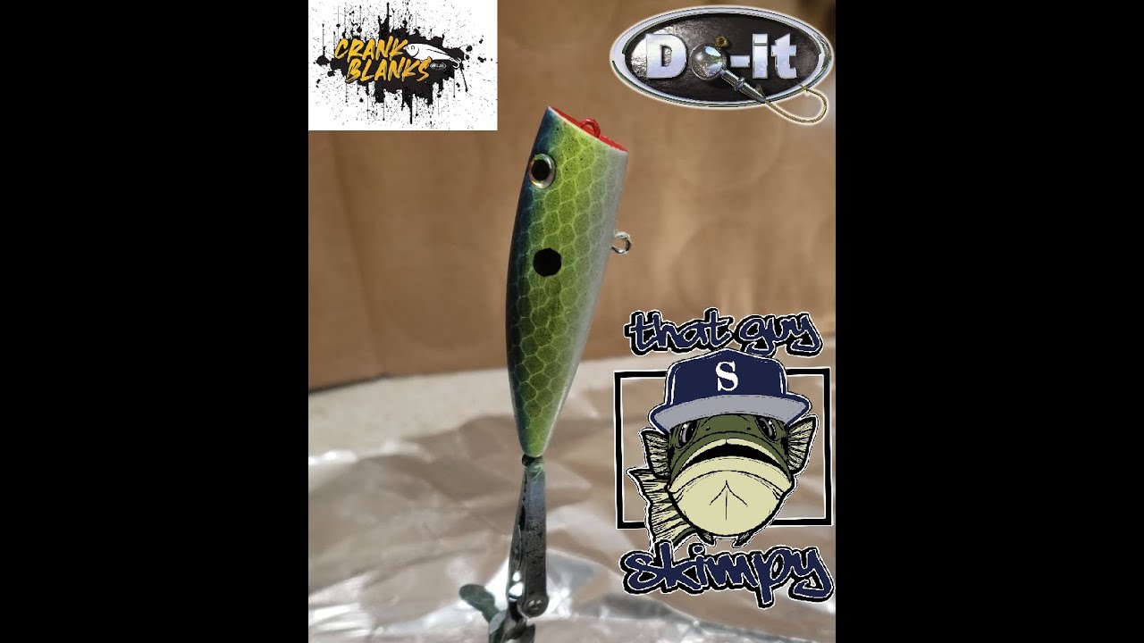 How To Airbrush A Sexy Shad Do It Molds Crank Blank Popper - That Guy Skimpy