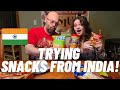 AMERICAN FAMILY TRYING INDIAN SNACKS 🇮🇳! We try lots of Indian snacks for the 1st time!