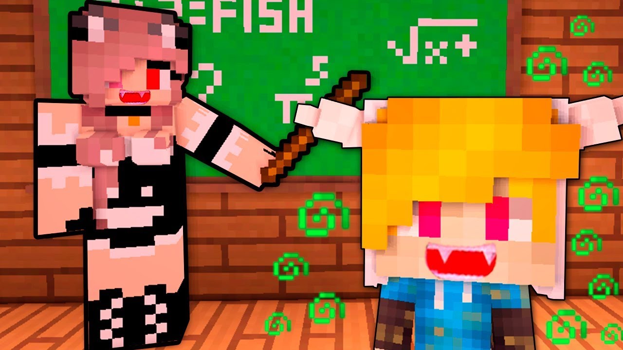 УЧИЛКА ВАМПИР ТРОЛЛИТ РЕБЕНКА МОНСТРА! ШКОЛА МОНСТРОВ В МАЙНКРАФТ ...