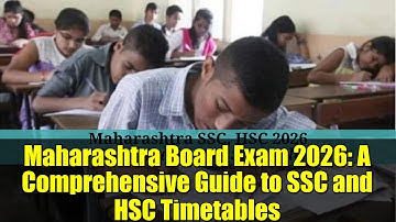 Maharashtra Board Exam 2026: A Comprehensive Guide to SSC and HSC Timetables