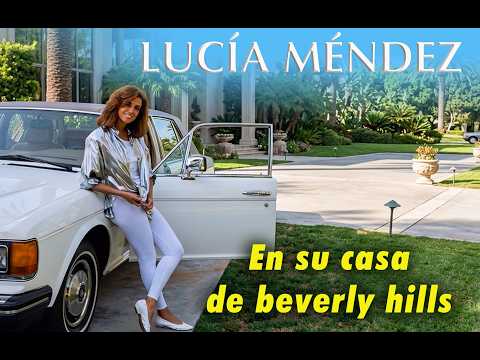 LUCIA MENDEZ en su casa de Beverly Hills (1986)