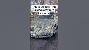 This Is The Last Time Giving Away Rare Stickers #shorts #carcontent #carhumor #funnyshorts