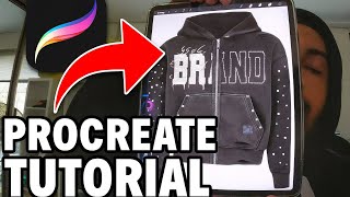 PROCREATE TUTORIAL DISTRESS AND RHINESTONE