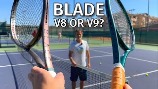 Wilson Blade 104 V9 review and V8 comparison